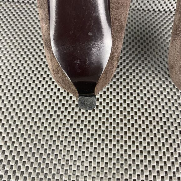 Prada Heels Womens Size 40 Brown Leather Pointed Toe Formal Made in Italy - Picture 11 of 13